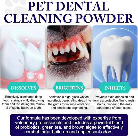 Dog Teeth Cleaning Powder - Dog Dental Powder