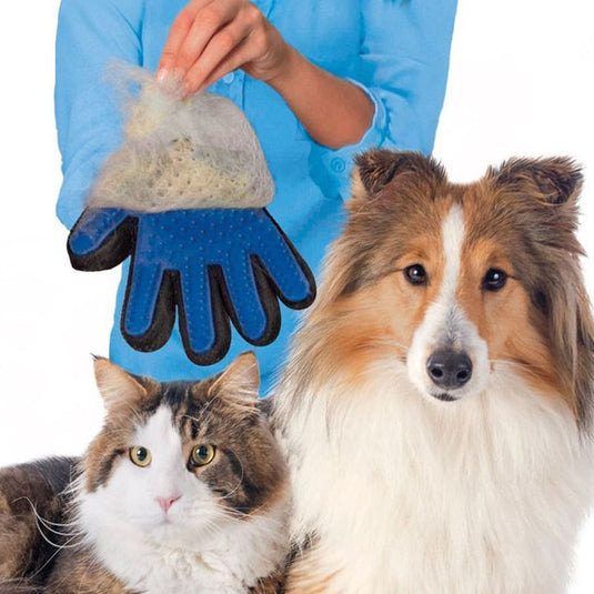 Pet Cat Dog Grooming Bath Magic Glove Hair Massage Mitt Fur Cleaning Comb Brush