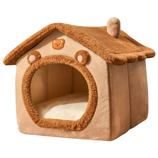 Foldable Dog House Kennel Pet Dog Bed for Small Dogs Winter Warm Cat Bed Nest Comfortable Puppy Bed Cave Sofa Pet Product